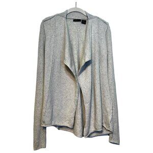 Press Cashmere Blend Open Front Knit Cadigan Size Medium Neutral Tone